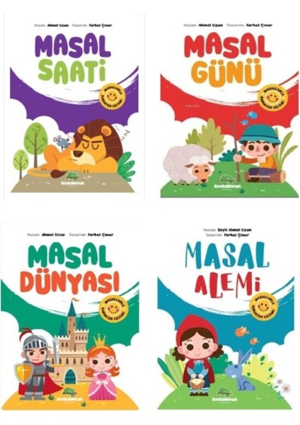 Masal Kitabı Seti 4 Kitap - Masal Saati - Masal Günü - Masal Dünyası - Masal Alemi