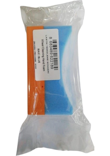 Lastik Temizleme Süngeri Mavi 92205