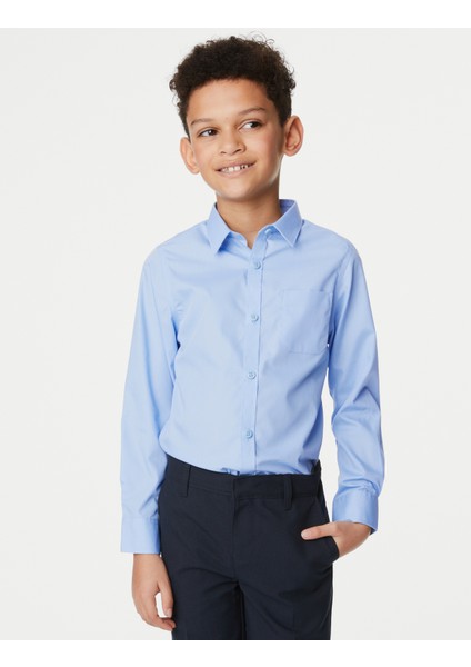 2'li Slim Fit Uzun Kollu Gömlek (2-18 Yaş) fiyatları