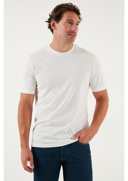 Pamuklu Regular Fit Bisiklet Yaka T Shirt Erkek T Shirt 59020204 modelleri