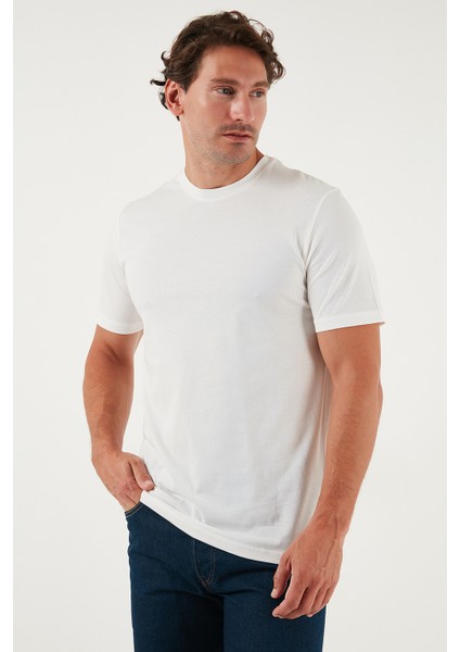 Pamuklu Regular Fit Bisiklet Yaka T Shirt Erkek T Shirt 59020204