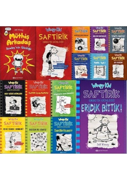 Saftirik Gregin Günlüğü + Müthiş Arkadaş Rowley 15 Kitap Set