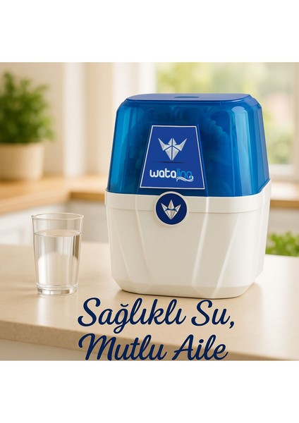 Flora Pompalı Tezgah Altı Su Arıtma Cihazı | 2.2 Galon (8 Litre) Metal Tank ile Güvenli Içme Suyu