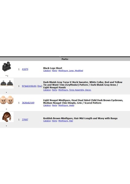 Minifigür Hermione Granger Gryffindor Sweater HP139 fiyatları