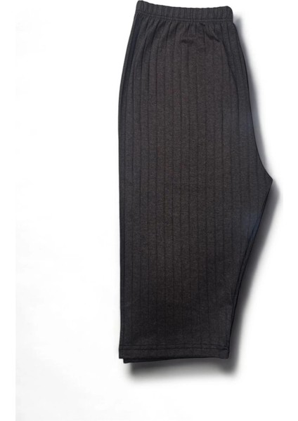 Esnek Fitilli Diz Altı Büyük Beden Anne Kadın Kapri