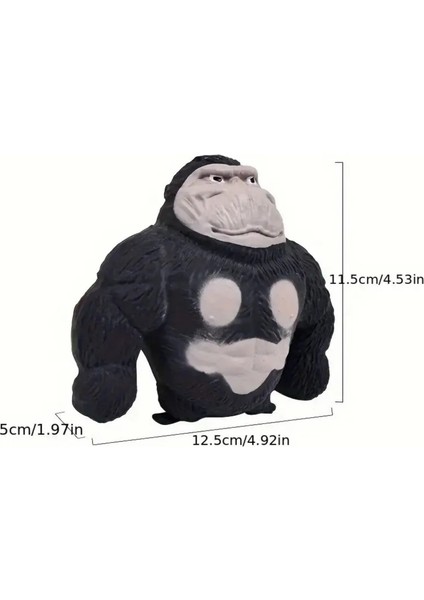 Esnek Uzayan Sukuşi Goril Oyuncak Stress Oyuncağı (Kahverengi) Squishy Maymun modelleri