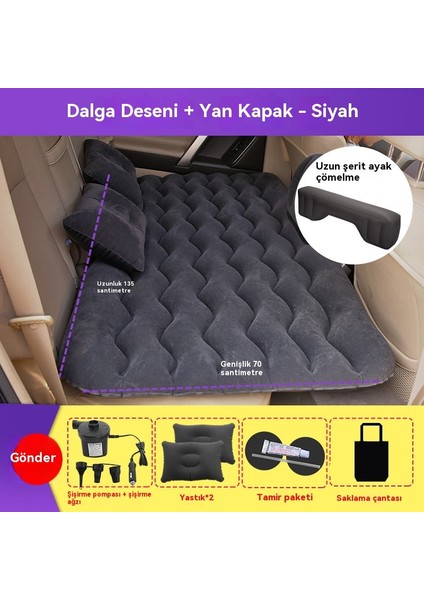 Araba Araba Yatağı Şişme Yatak Araba Arka Egzoz Hava Yatak Seyahat Açık Şişme Yatak-Gri (Yurt Dışından) fiyatları