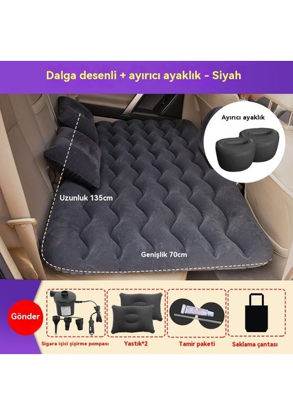 Araba Araba Yatağı Şişme Yatak Araba Arka Egzoz Hava Yatak Seyahat Açık Şişme Yatak-Siyah (Yurt Dışından) modelleri