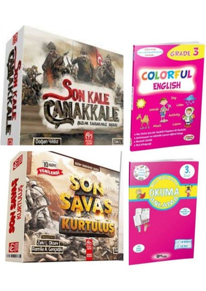 3. ve 4.sınıflar Için Son Kale Çanakkale ve Son Savaş Kurtuluş Hikaye-Colorful English-Okuma Anlama