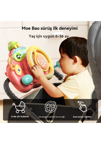 Çocuk Simülasyonu Yardımcı Pilot Bebek Arabası Erken Eğitim Eğitici Direksiyon Oyuncak (Yurt Dışından) fiyatları