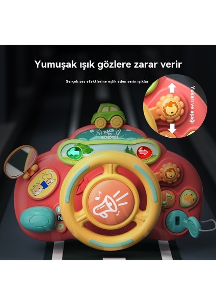 Çocuk Simülasyonu Yardımcı Pilot Bebek Arabası Erken Eğitim Eğitici Direksiyon Oyuncak (Yurt Dışından) modelleri
