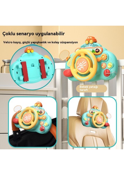 Çocuk Simülasyonu Yardımcı Pilot Bebek Arabası Erken Eğitim Eğitici Direksiyon Oyuncak (Yurt Dışından) fırsatları