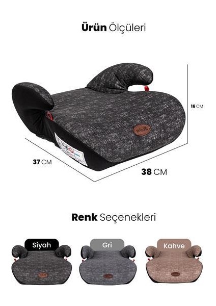Bebek Koltuk Yükseltici Bodster Kahverengi Yaş Grup Iı-Iıı/15-36 kg