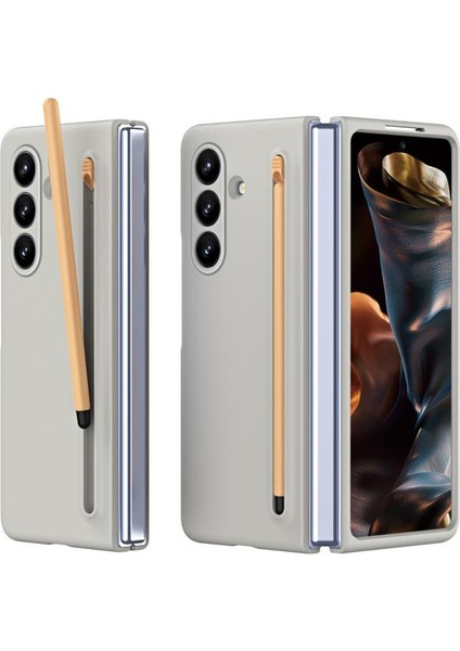 Samsung Galaxy Z Fold 7 Kılıf Skinfeel Shockproof Kalemli Kılıf