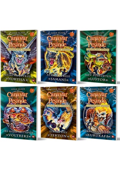 Canavar Peşinde Serisi Canavarların Efendisi Macerası (55-60) Seti - (6 Kitap)