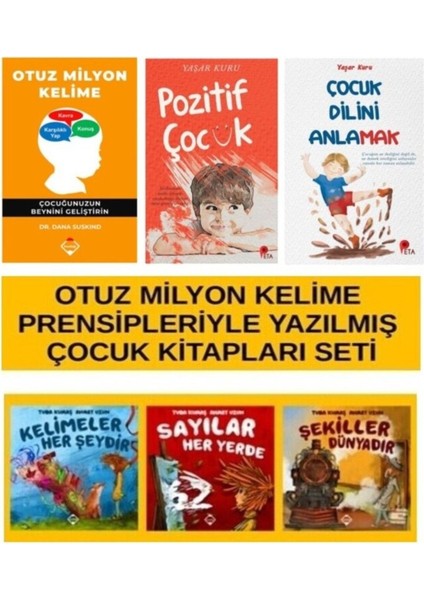 30 Milyon Kelime-Pozitif Çocuk-Çocuk Dilini Anlamak-30 Milyon Kelime (Sayılar-Kelimeler-Şekiller)