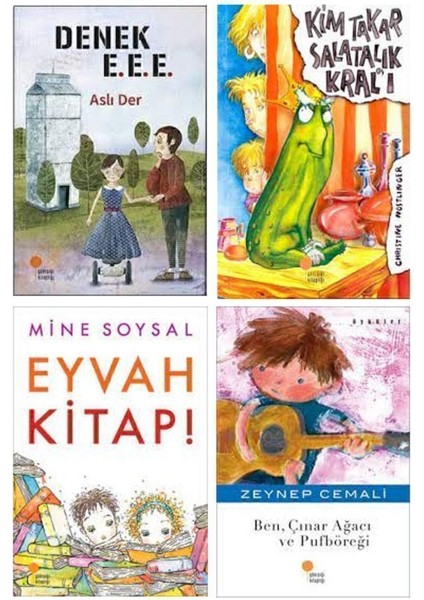 Denek E.e.e. - Kim Takar Salatalık Kralı - Eyvah Kitap - Ben, Çınar Ağacı ve Pufböreği 4 Kitap Set