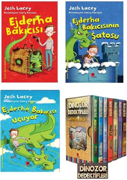 Ejderha Bakıcısı Serisi 3 Kitap - Dinozor Dedektifleri Serisi 7 Kitap
