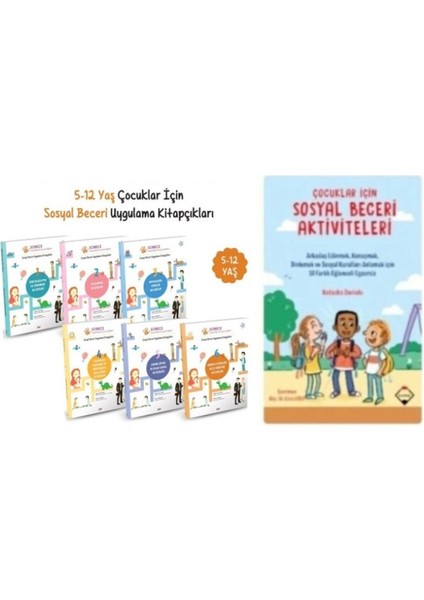 Sosyal Beceri Aktiviteleri Buzdağı - Sobece -(Orijinal)- Sosyal Beceri Çocuk Eğitimi Seti (6 Kitap)