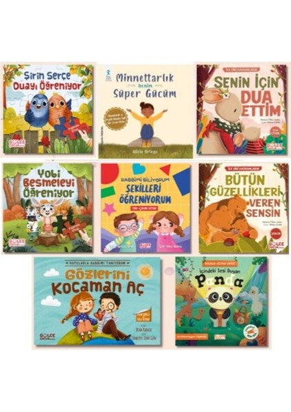 Ilk Dini Bilgilerim Öykü Seti (7 Kitap) + Bemin Süper Gücüm Minnettarlık
