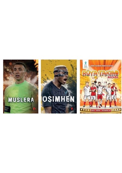 Set Fernando Muslera - Victor Osimhen - Rüya Takımı Boyama Kitabı ( Poster ve Ayraç )