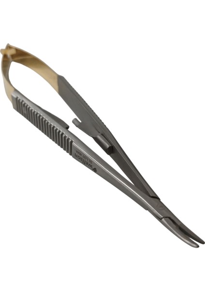 Mikro Portegu 14 cm Eğri Tc (Altın Sap)