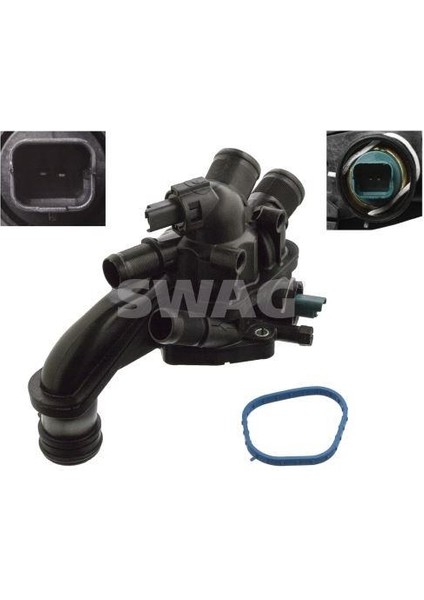 Termostat 105C Komple P3008-P308-RCZ-P207-P508-P208-P5008-C4-C4 Pıcasso-Ds3-Ds5-C5 Iıı 1.6 Turbo 16V EP6DT-EP6CDT -Mını Cooper 1.6 Thp 16V N14B16A-N14B16C