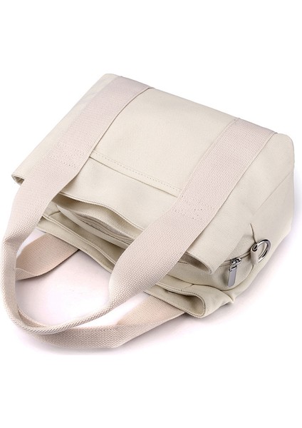 Basit ve Şık Kore Tarzı Düz Renk Büyük Kapasiteli Kanvas Çanta (Yurt Dışından) modelleri