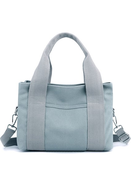 Basit ve Şık Kore Tarzı Düz Renk Büyük Kapasiteli Kanvas Çanta (Yurt Dışından)