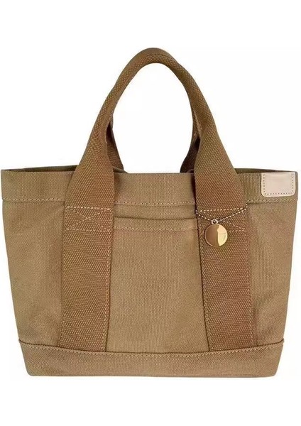 Tuval Basit Çok Katmanlı Bento Gün Yok Rahat Çanta (Yurt Dışından)