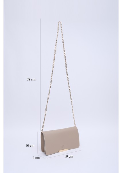 Vizon SHK186 Suni Deri Tek Bölmeli Çıtçıtlı Zincir Askılı El , Kol ve Omuz Çantası fiyatları