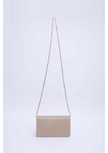 Vizon SHK186 Suni Deri Tek Bölmeli Çıtçıtlı Zincir Askılı El , Kol ve Omuz Çantası fırsatları