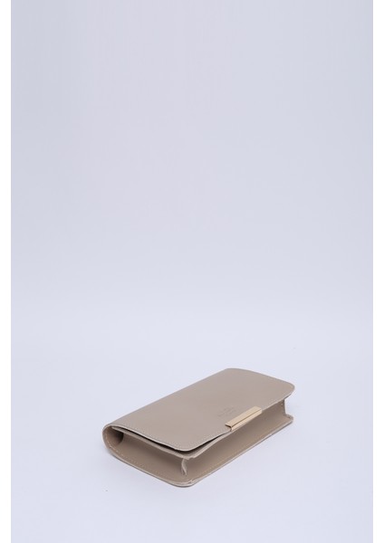 Vizon SHK186 Suni Deri Tek Bölmeli Çıtçıtlı Zincir Askılı El , Kol ve Omuz Çantası