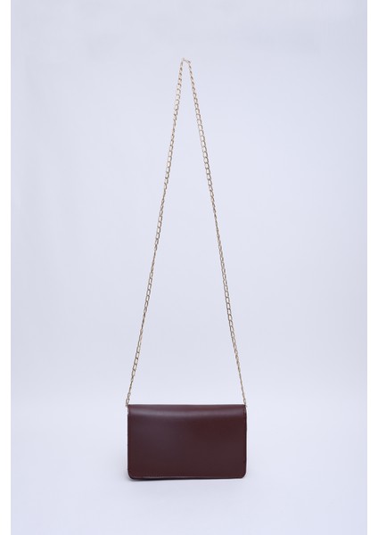 Bordo SHK186 Suni Deri Tek Bölmeli Çıtçıtlı Zincir Askılı El , Kol ve Omuz Çantası fırsatları