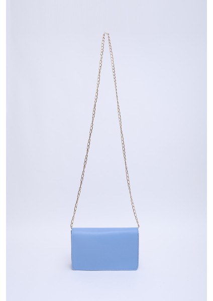 Mavi SHK186 Suni Deri Tek Bölmeli Çıtçıtlı Zincir Askılı El , Kol ve Omuz Çantası fırsatları