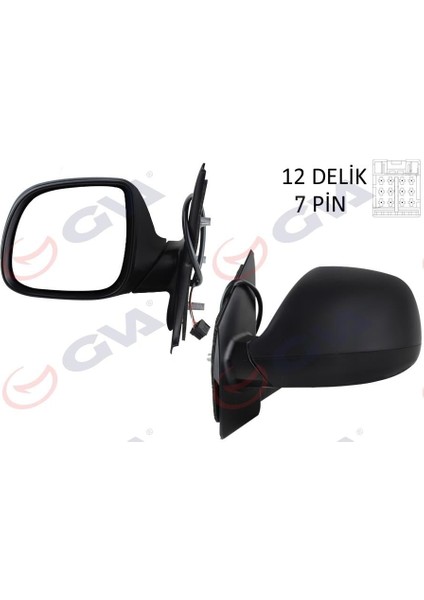 Dış Dikiz Aynası Sol Transporter T6 Caravelle 10 Elektrikli Isıtmalı Katlanır Asferik 7 Fiş VM-6196EBAL