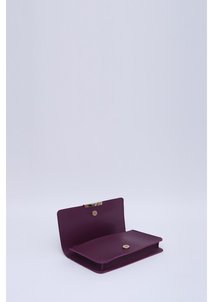 Mor SHK186 Suni Deri Tek Bölmeli Çıtçıtlı Zincir Askılı El , Kol ve Omuz Çantası indirimleri