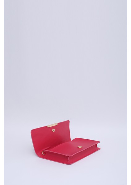 Fuşya SHK186 Suni Deri Tek Bölmeli Çıtçıtlı Zincir Askılı El , Kol ve Omuz Çantası indirimleri