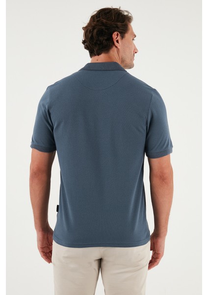 Pamuklu Regular Fit Düğmeli Polo Yaka T Shirt Erkek Polo Yaka T Shirt 5902127