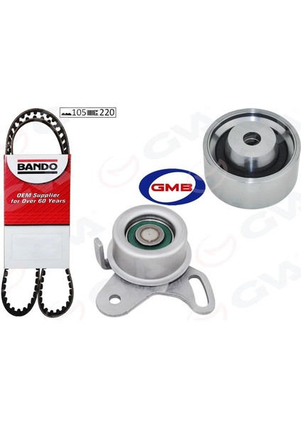Triger Kayış Seti Hyundaı Accent Admıre Era 1.5l G4EB 01- 1.4l 1.6l G4ED G4EE 01-10 / Getz 1.4l 06 -10 / Matrıx Elantra 1.6l 01-06 / Kıa Rıo 1.4l 1.6l 06-10 / Cerato 1.6l 04-07 1 Kayış 2 Rulman