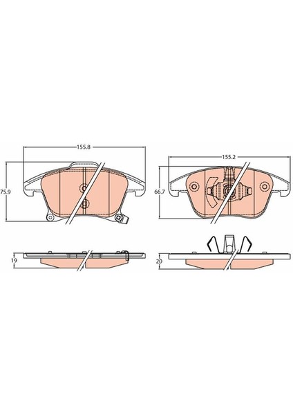 On Fren Balatası Galaxy S-Max 15 Mondeo Iv 14 16 Jant