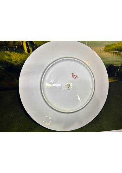 Limoges El Boyaması Porselen Sunum Tabağı 24,5 cm Çapında fırsatları