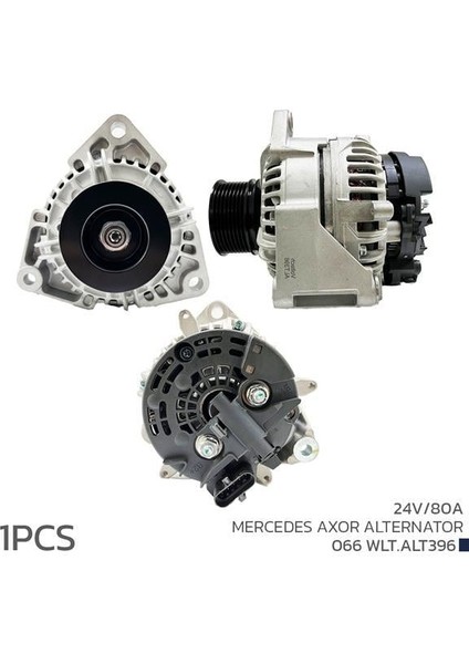 Alternatör 24V 80A Mercedes Axor