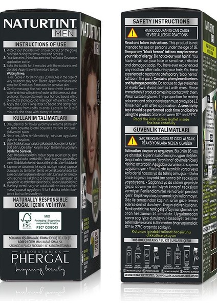 Men 5n Açık Kestane Erkekler Için Doğal Saç Boyası 170ml fiyatları
