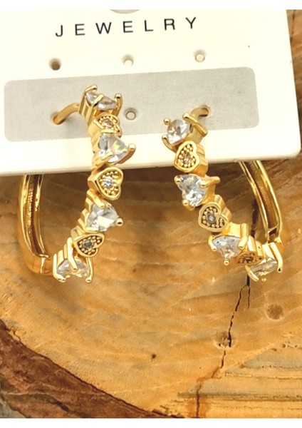 Kararmaz Çelik Lüks Küpe