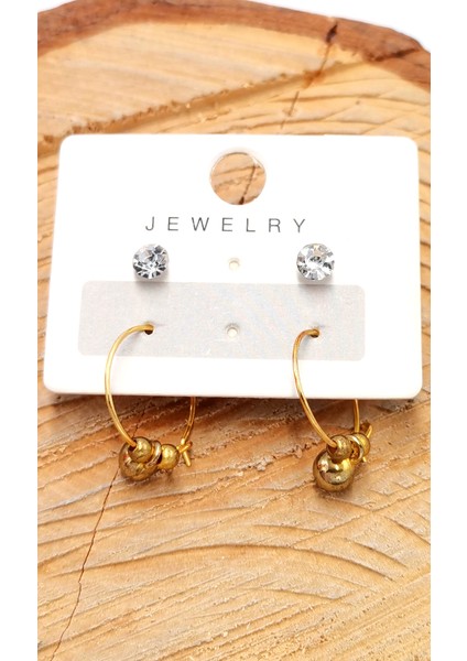 Renkli Figürlü Lüks Küpe