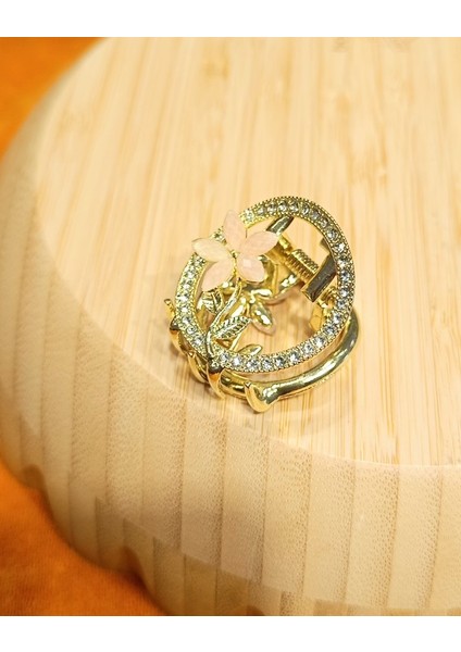 Lüks Gösterişli Parıltılı Metal Kıstırma Toka