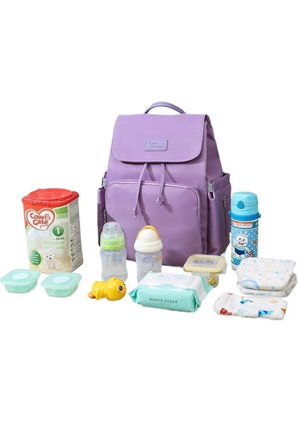 Büyük Kapasiteli Mumya Çantası Yalıtımlı Anne ve Bebek Sırt Çantası Bebek Çantası (Yurt Dışından)