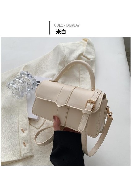 Üst Düzey Niş Tasarımlı Çanta, Omuz Çapraz Askılı Çanta, Retro Çok Yönlü El Tipi Kare Çanta (Yurt Dışından)