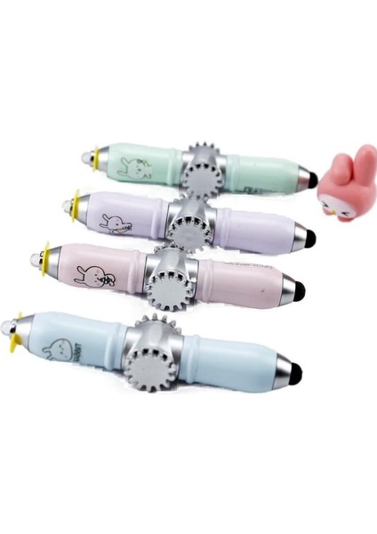 5 Adet Çin Bebek Parmak Ucu Gyro Kalem Spin Kalem Mavi Top Kalem LED Işık Kalem Renk Rastgele (Yurt Dışından)